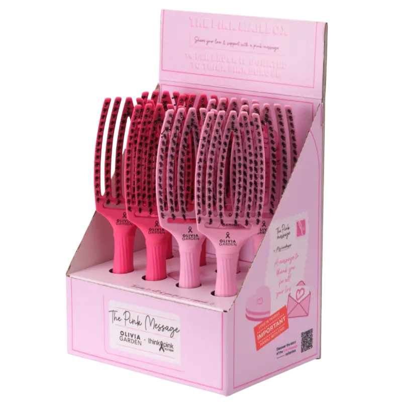 Olivia Garden Fingerbrush - Think Pink - Licht roos