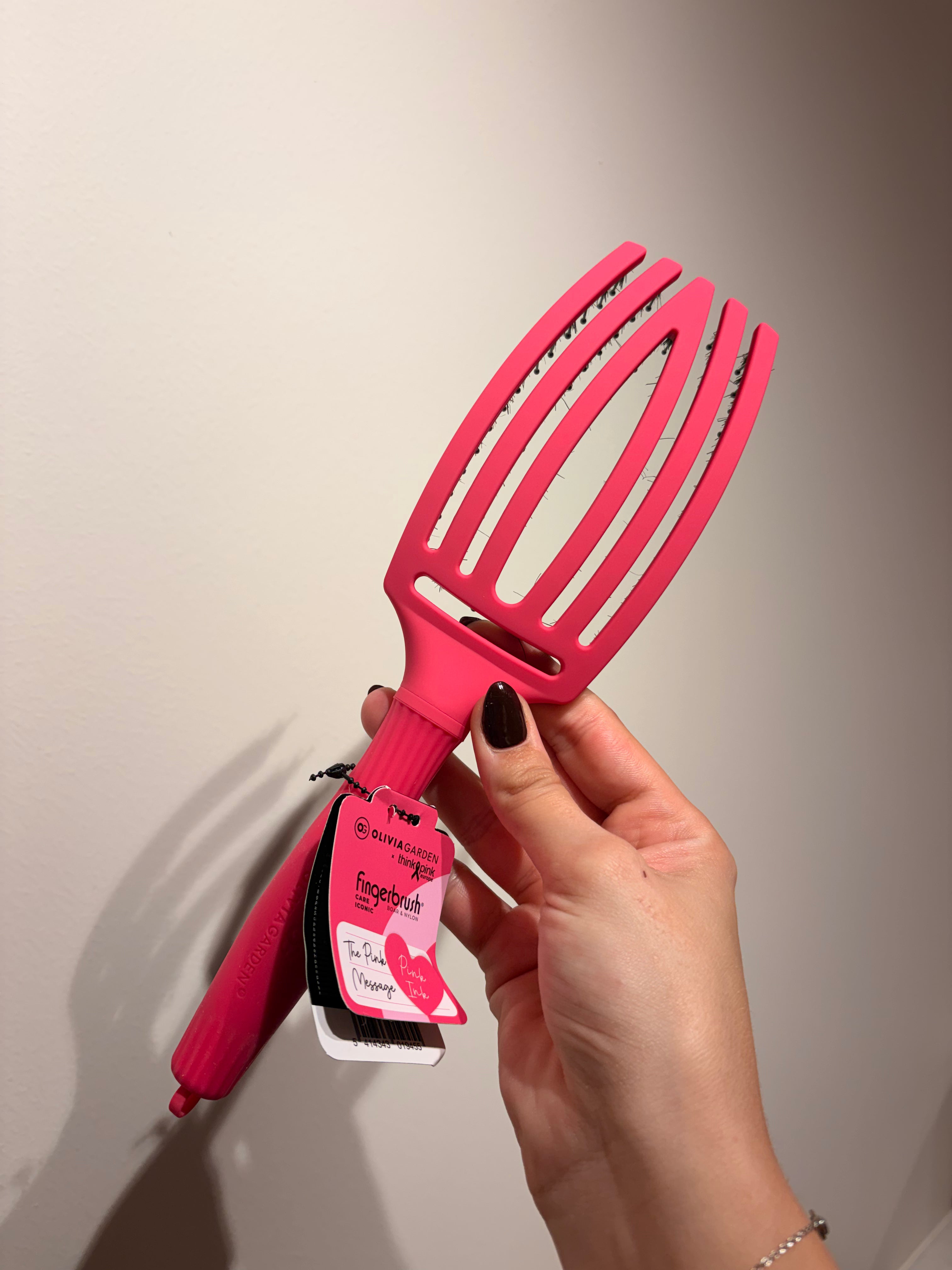 Olivia Garden Fingerbrush - Think Pink - Fel roos