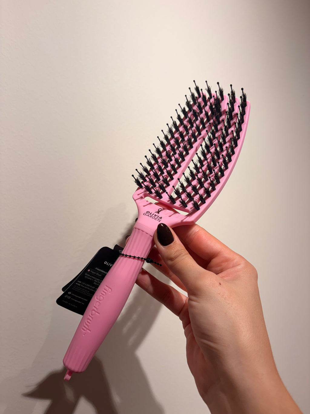 Olivia Garden Fingerbrush - Think Pink - Licht roos